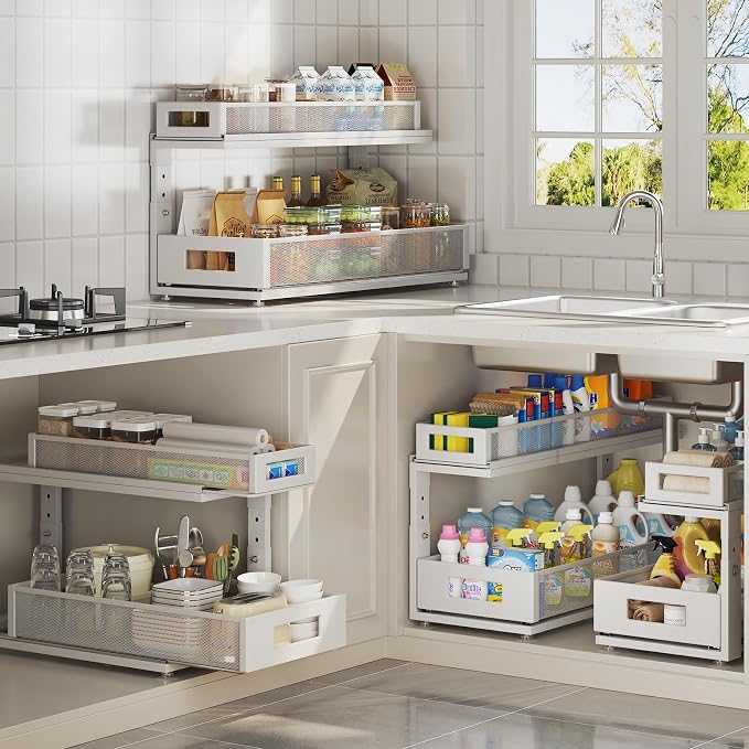 2 Pack 21.3IN-Depth Under Sink Organizer - Image 8