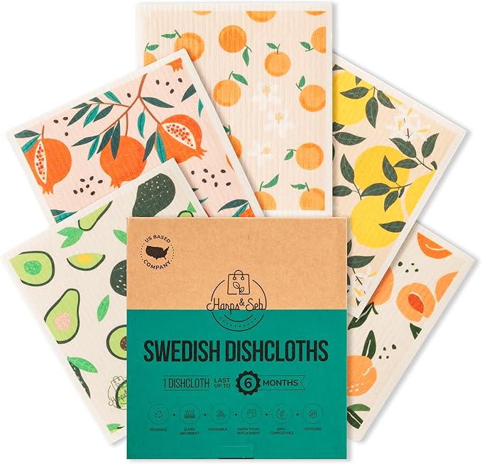Harps&Seb Swedish Dishcloths for Kitchen Dish Towels by HarpsSeb
