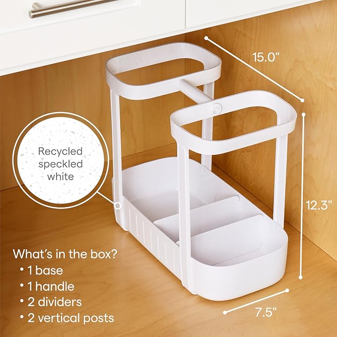 YouCopia SinkSuite Under Sink Cleaning Caddy, 2-Tier Adjustable Cleaning - Image 4