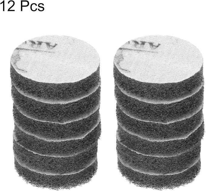 HARFINGTON 12pcs Scrubber Scouring Pads 1200 Grits 3 Inch Drill Power Brush - Image 3