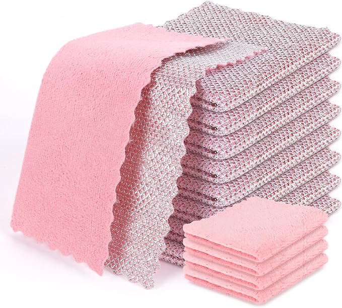 Non-Scratch Steel Wool Dishcloth by Aidoclip