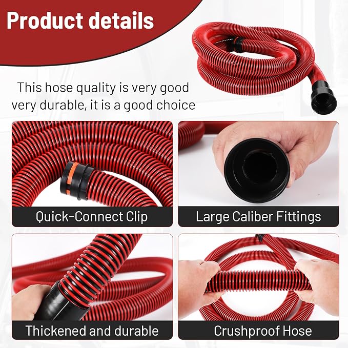 Klabb 16 Feet Dust Collection Hose Kit - Image 3