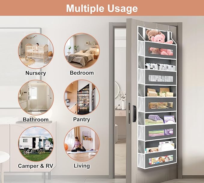 5-Tier Over The Door Storage Organizer - Image 7