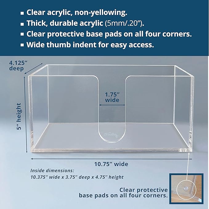 Acrylic Paper Towel Holder Paper Towel Dispenser Countertop-Bathroom, Kitchen - Image 3