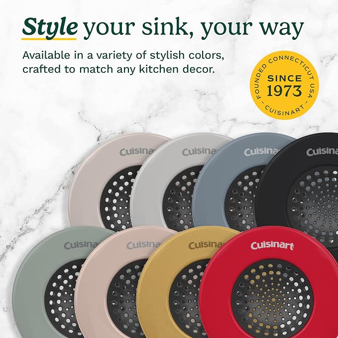 Cuisinart Sink Strainers- 2 Pack Kitchen Sink Drain Strainer & Food Catcher - Image 6