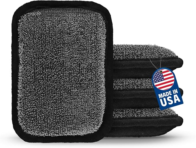 MEKER Grill Brush Bristle Free Replacement Pad, Ultra Safe Cleaning, Grill by BornforLiving