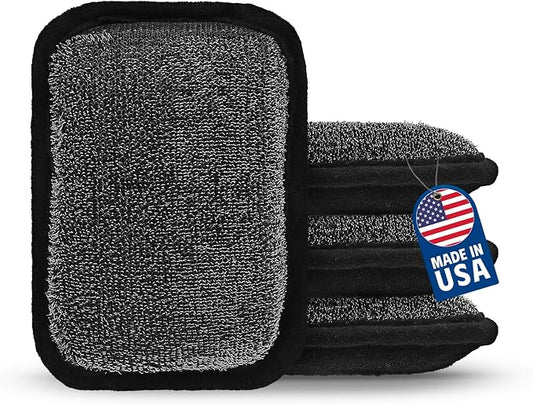 MEKER Grill Brush Bristle Free Replacement Pad, Ultra Safe Cleaning, Grill by BornforLiving