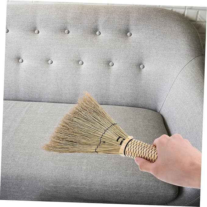 Corn Whisk Broom Handcrafted Mini Dust Brush - Image 3