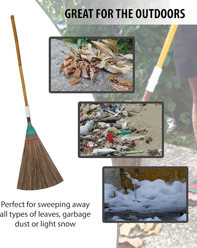 Natural Coconut Leaf Broom - Image 3