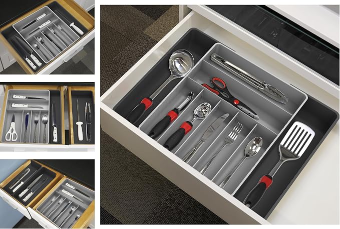 Simple Houseware Expandable Kitchen Drawer Flatware Organizer - Image 5