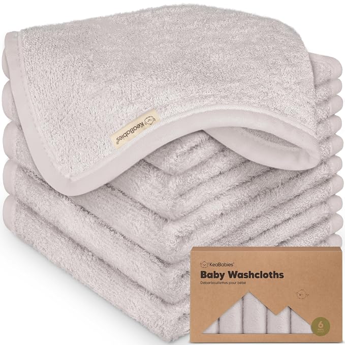 6-Pack Baby Washcloths by KeaBabies
