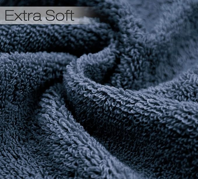 Cleanbear Extra Soft Wash Cloths Washcloths Set 6-Pack 13 x 13 Inches, Highly - Image 2