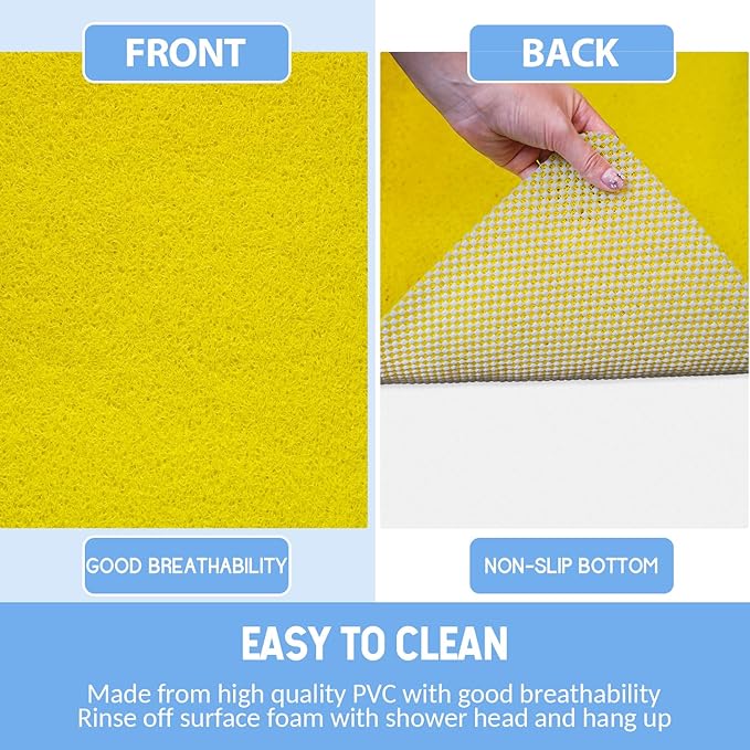Non-Slip Bathtub Mat, Anti Slip Shower Mat, Fast Drying Bathtub Mats, Foot - Image 4