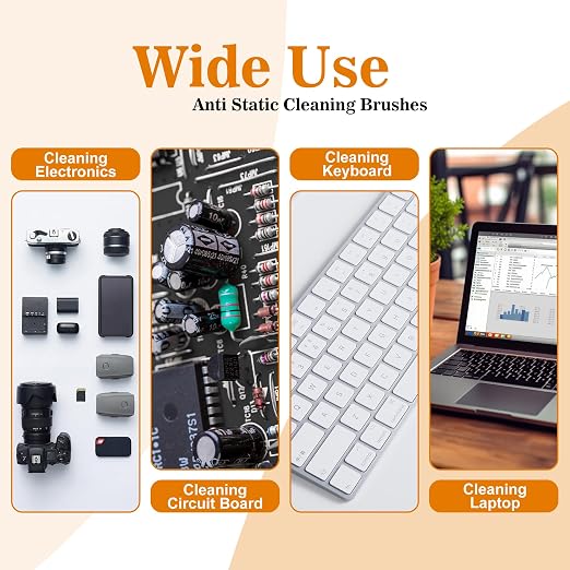 Small Portable Nylon Anti Static Brushes Electronics Computer Keyboard Laptop - Image 2