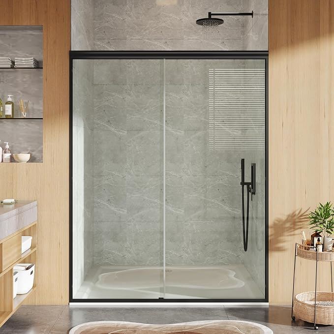 Sliding Shower Door, 44-48" Width x 72" Height, Bypass Single Sliding Design by IDEALHOUSE