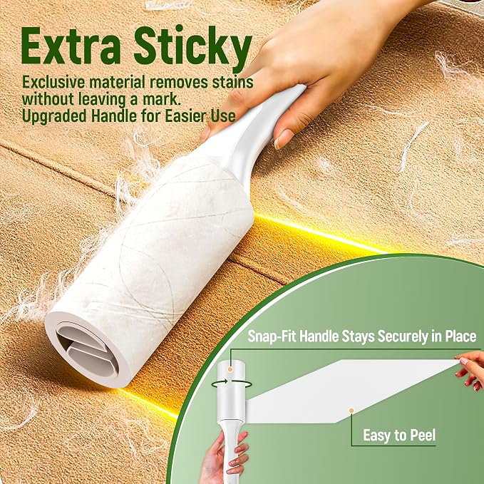 Lint Roller Refills Only, 600 Sheets Lint Rollers - Image 5