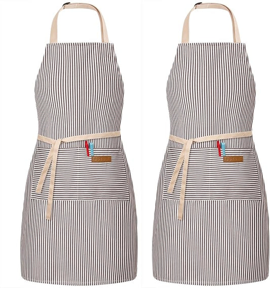 BeLuyi 2 Pack Adjustable Bib Apron by BELUYI