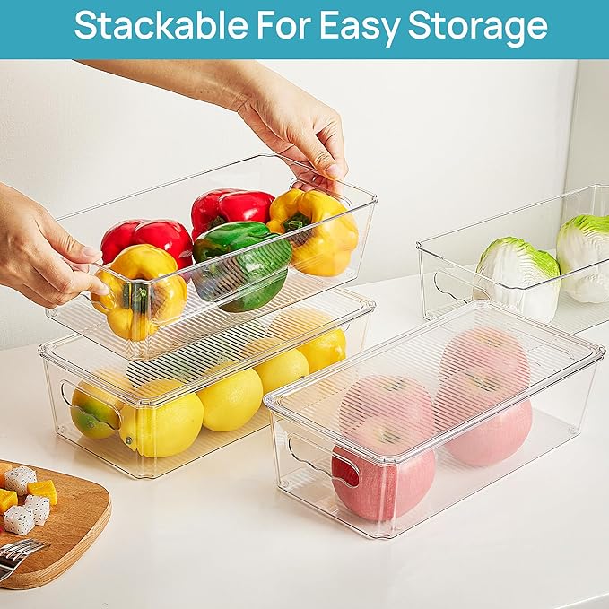 Vtopmart 4pcs Clear Organizers and Storage Bins - Image 5