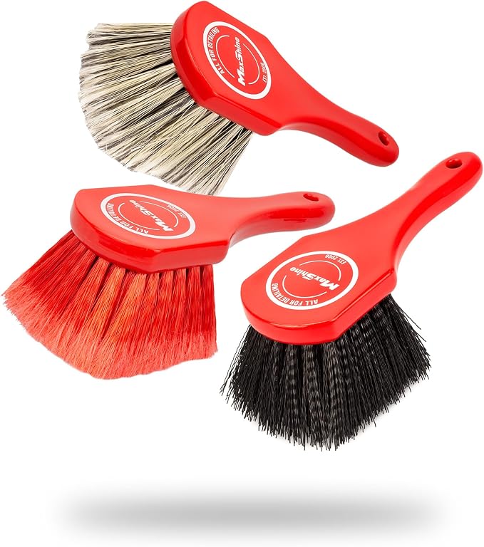 Maxshine Universal Cleaning Brushes – Heavy-Duty, Medium-Duty, Soft Bristles – by Maxshine
