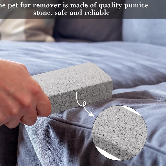 Loopeer 2 Pcs Pet Hair Remover Pumice Stone - Image 5