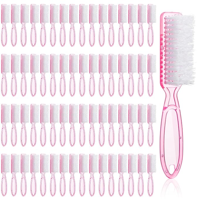 60 Pcs Nail Scrubber Brushes Bulk Handle Grip Manicure Brushes by Unknown