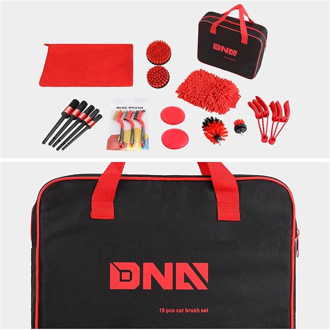 DNA Motoring Car Detailing Brush Cleaning Tools Set - Image 7