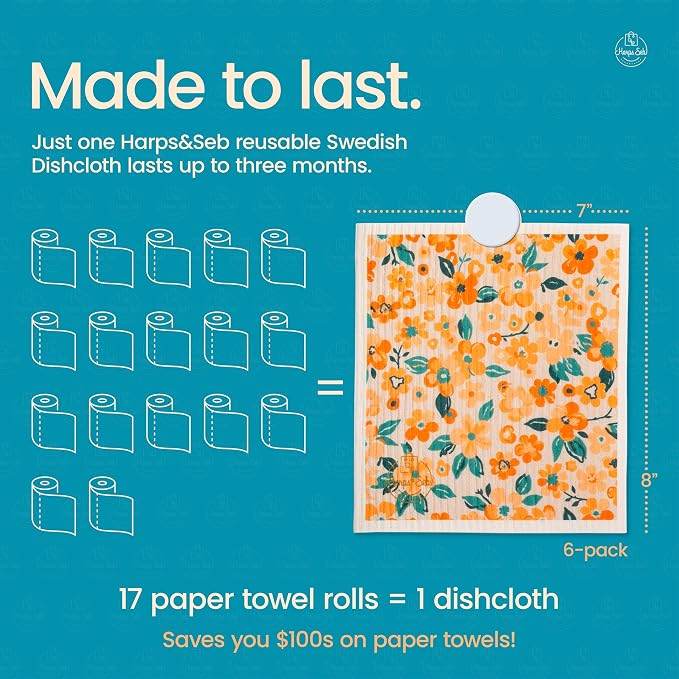 Harps&Seb Swedish Dishcloths for Kitchen Dishcloths - Image 5