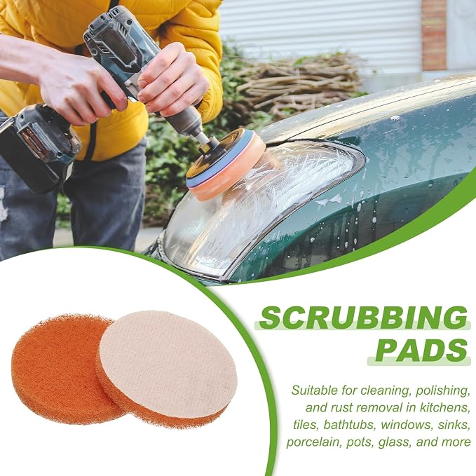 Power Scrub Pads, Scrubbing Pads 2000 Grits Scouring Discs - Image 5