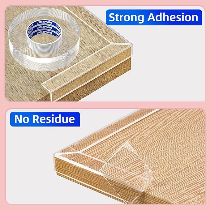 Clear Soft Corner Protectors for Furniture Strip, 1.2in x9.84FT, Sharp Edge & - Image 3