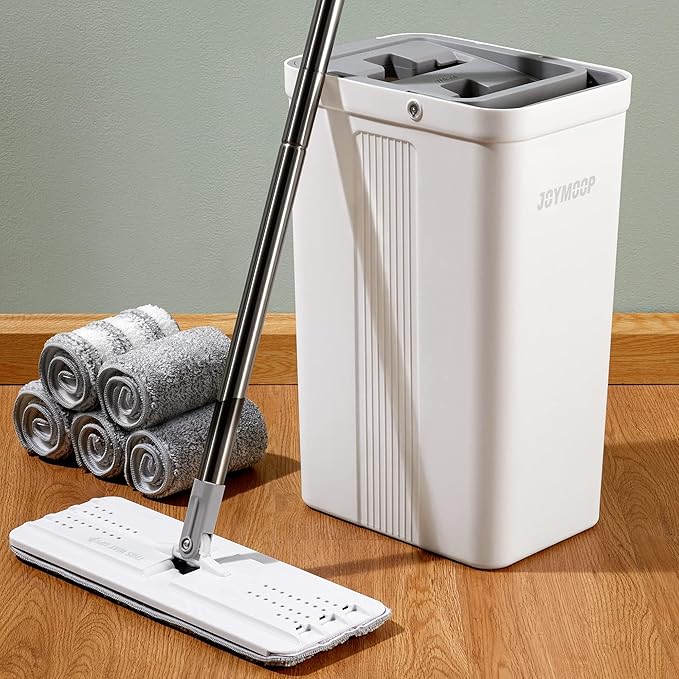 JOYMOOP Mop and Bucket with Wringer Set, Wet Dry Mop by JOYMOOP