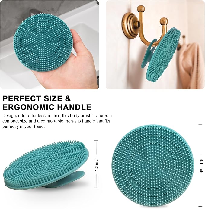 INNERNEED Food Grade Silicone Body Scrubber Gentle Exfoliating Brush - Image 2