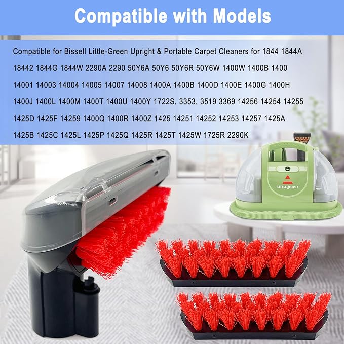 Upgraded 1400B Little Green 5.3" Detachable Tough Stain Brush Tool Replacement - Image 3
