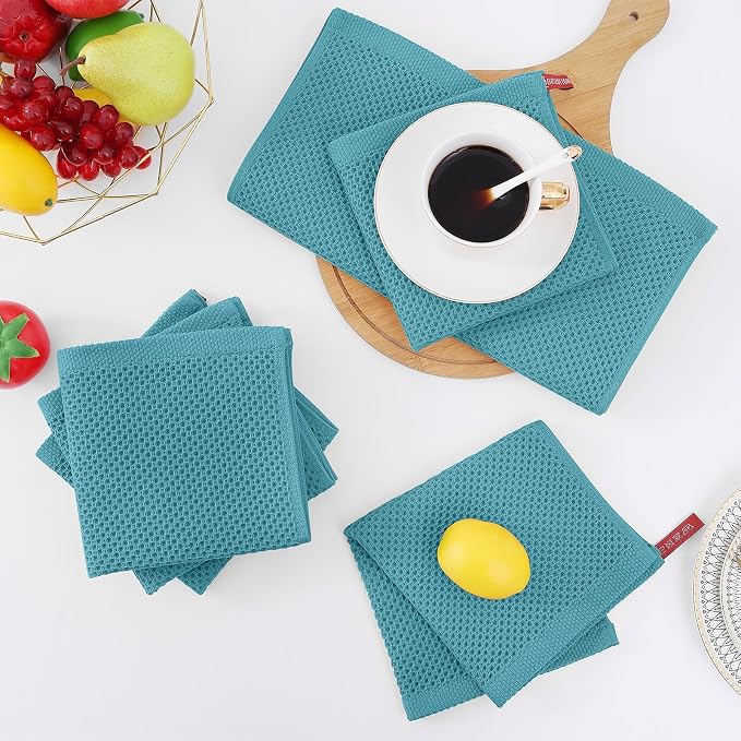 Homaxy 100% Cotton Waffle Weave Kitchen Dish Cloths, Quick Drying Dish Rags - Image 6