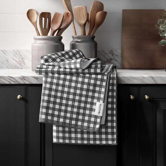 RECYCO Waffle Kitchen Towel Set of 2 by RECYCOHOMECOLLECTION