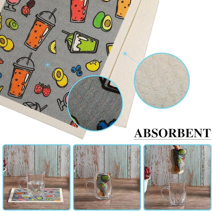 18 Pcs Swedish Kitchen Dish Towels - Image 4