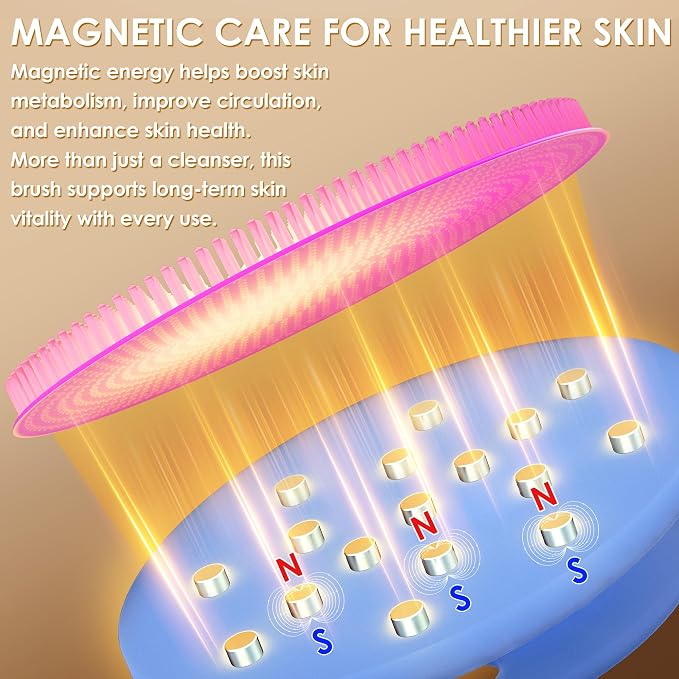 INNERNEED Magnetic Silicone Facial Cleansing Brush – Deep Pore Cleanser - Image 3