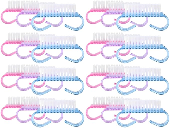 24-Pack Handle Grip Nail Brush, Fingernail Scrub Cleaning Brushes by YOFAN