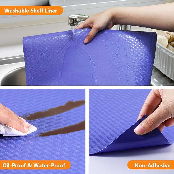 Shelf Liners for Kitchen Cabinets Refrigerator Liners Waterproof Kitchen - Image 4