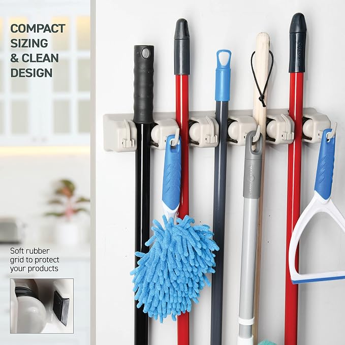 HOME IT Mop And Broom Holder Wall Mount - Image 7