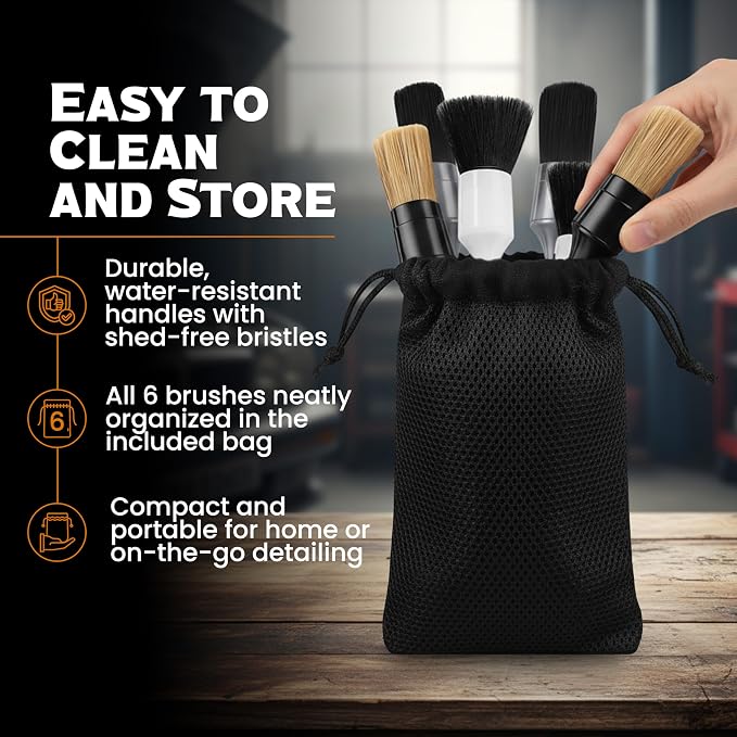 Premium Car Detailing Brush Set - Image 6