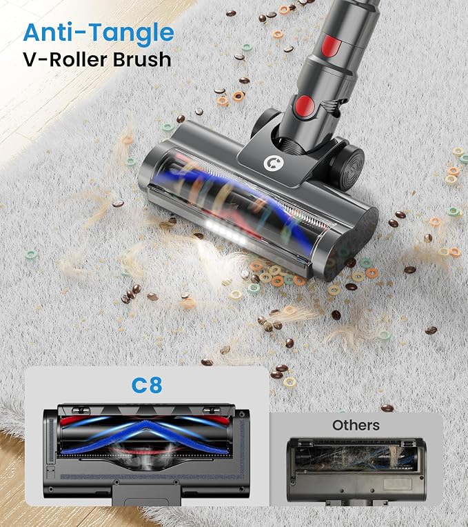Cordless Vacuum Cleaner, 500W/45Kpa Vacuum Cleaners - Image 3