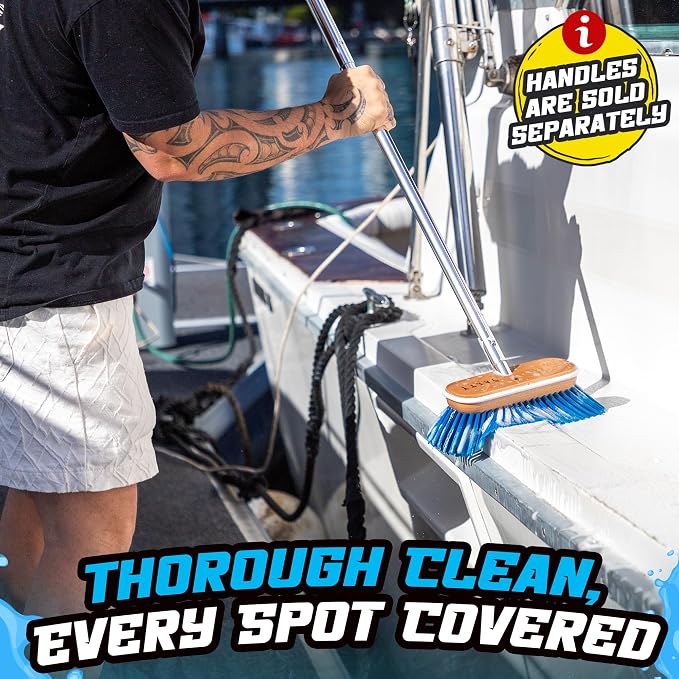 Salty Captain Medium Bristle Boat Deck Brush – Versatile Cleaning - Image 6