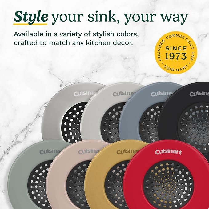 Cuisinart Sink Strainers- 2 Pack Kitchen Sink Drain Strainer & Food Catcher - Image 6