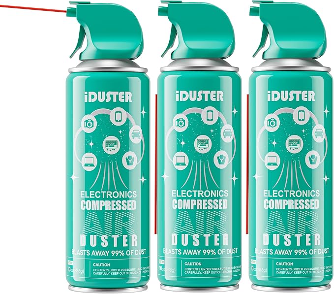 Keyboard Cleaner Air Spray for Computers - 10oz Air Can Duster for Electronics by iDuster