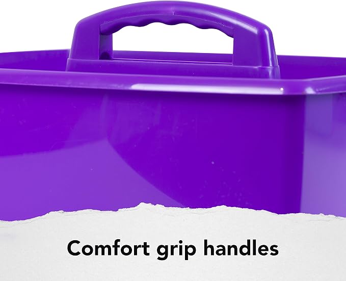 Storex 2-Compartment Large Craft Caddy – Multipurpose Classroom Organizer - Image 4