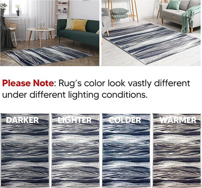 Keen Home Design Area Runner Rugs - 2x10 Non-Shedding, Abstract Runner for Kitchen, Living Room, Bedroom, Dining Room, Entryway - Size: 2'8" x 9'11", Multi