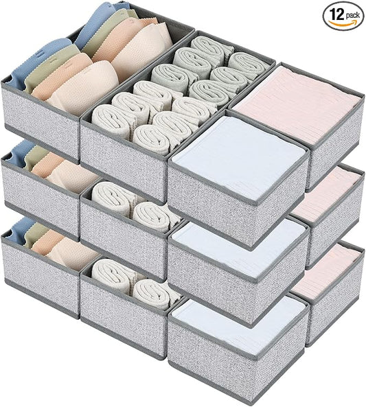 DIMJ Drawer Organizers for Clothing, Fabric Closet Organizers and Storage by DiMJ
