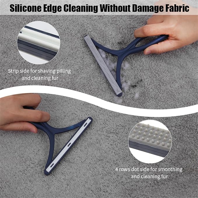 Pet Hair Removal Tool 2 Pack Dog Cat Pet Hair Remover - Image 5