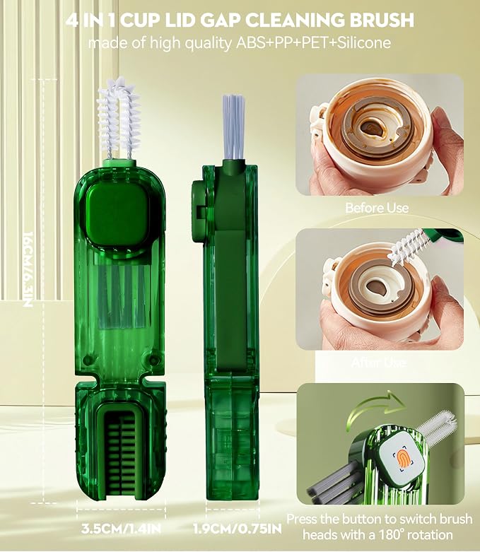 4 in 1 Cup Lid Gap Cleaning Brush - Image 2