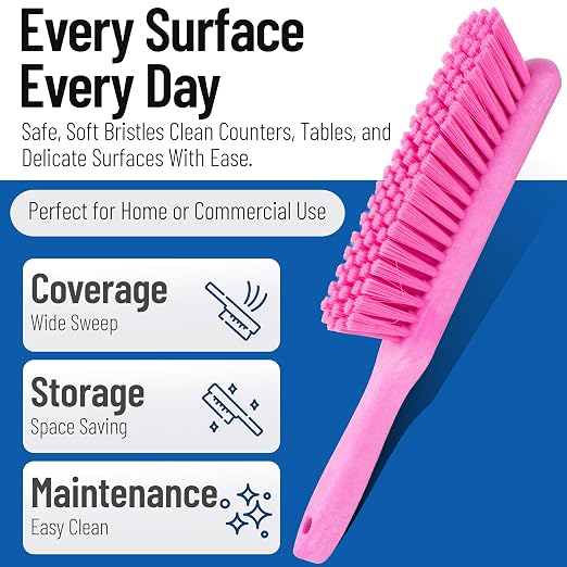 SPARTA Handheld Soft Counter Brush 8 Inch Bristle Span, Countertops, and - Image 3